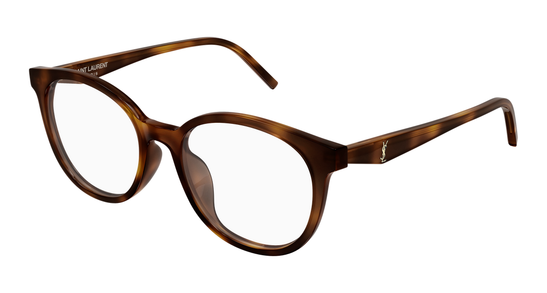 Prescription glasses saint laurent sl m189/f 003 havana cat eye femenino size 53mm - Main view