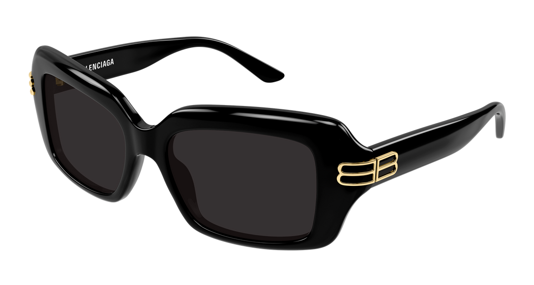 Lunettes de soleil balenciaga bb0465s 001 negro rectangular / squared femenino taille 56mm - Vue principale