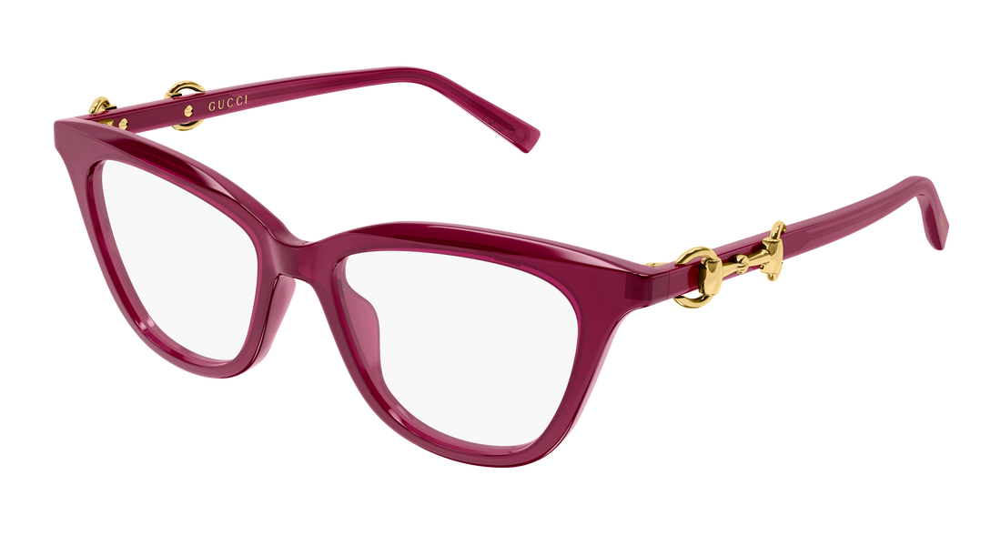 Óculos graduados gucci gg2218o 007 rojo cat eye femenino tamanho 52mm - Vista principal
