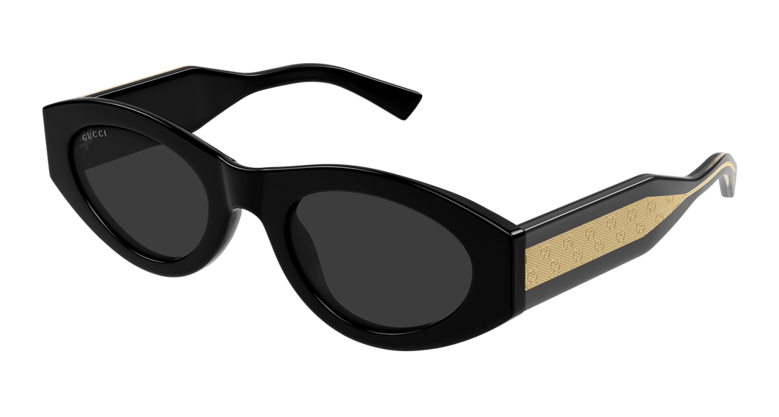 Lunettes de soleil gucci gg2065s 001 negro round/oval/panthos femenino taille 52mm - Vue principale