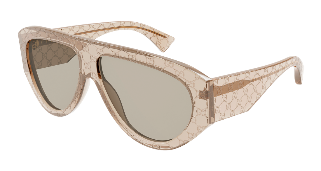 Lunettes de soleil gucci gg2128s 005 marron pilot/navigator masculino taille 58mm - Vue principale