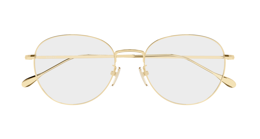 Brillen gucci gg2147oa 001 dorado round/oval/panthos femenino größe 54mm - Detailansicht