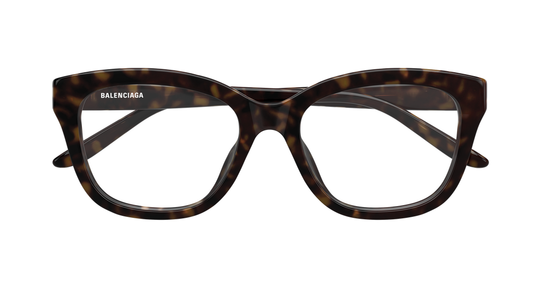 Lunettes de vue balenciaga bb0534o 002 havana butterfly femenino taille 53mm - Vue détaillée