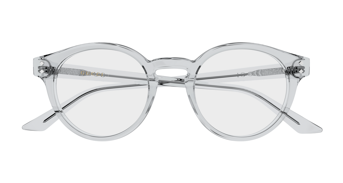 Brillen gucci gg2133o 003 gris round/oval/panthos masculino größe 48mm - Detailansicht