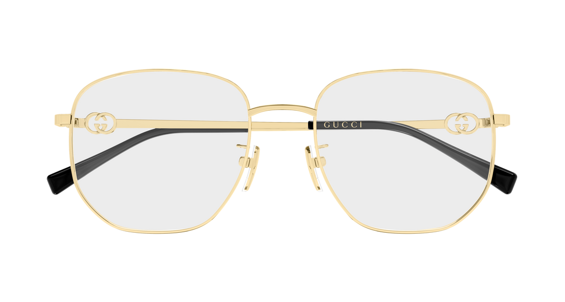 Brillen gucci gg2146oa 001 dorado rectangular / squared femenino größe 54mm - Detailansicht