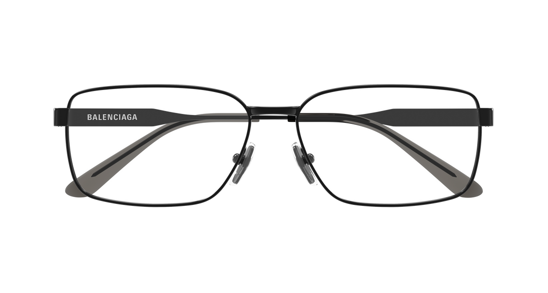 Lunettes de vue balenciaga bb0540o 003 negro rectangular / squared masculino taille 60mm - Vue détaillée