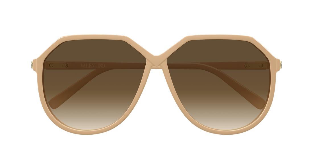 Sunglasses valentino vg0026s 004 beige geometrical/directional femenino size 61mm - Detailed view