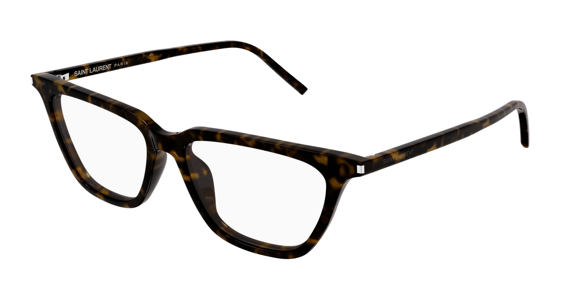 Lunettes de vue saint laurent sl 889 sulpice thin opt 002 havana cat eye femenino taille 53mm - Vue principale