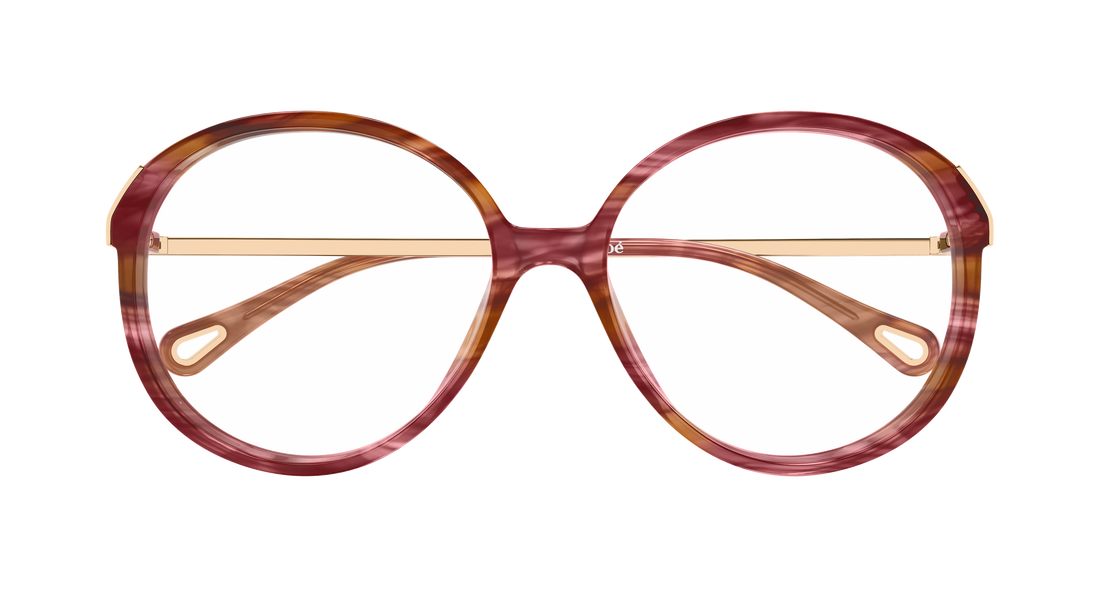 Briller chloé ch0408o 003 havana round/oval/panthos femenino størrelse 58mm - Detaljeret visning