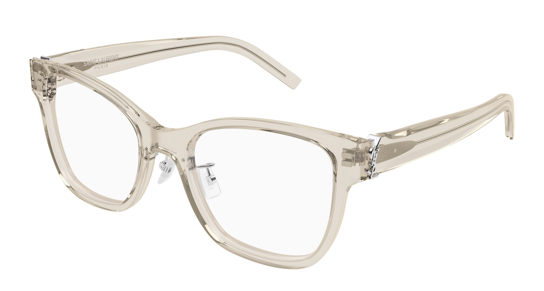 Brillen saint laurent sl m158/f 004 beige cat eye femenino größe 54mm - Hauptansicht