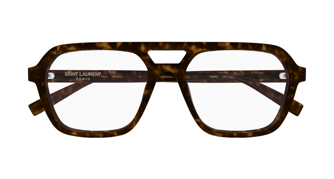 Briller saint laurent sl 905 opt 002 havana rectangular / squared unisex størrelse 55mm - Detaljeret visning