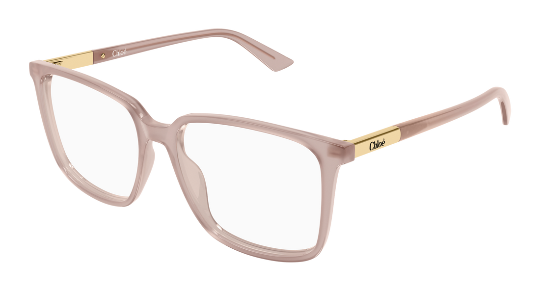 Lunettes de vue chloé ch0369o 004 beige rectangular / squared femenino taille 55mm - Vue principale