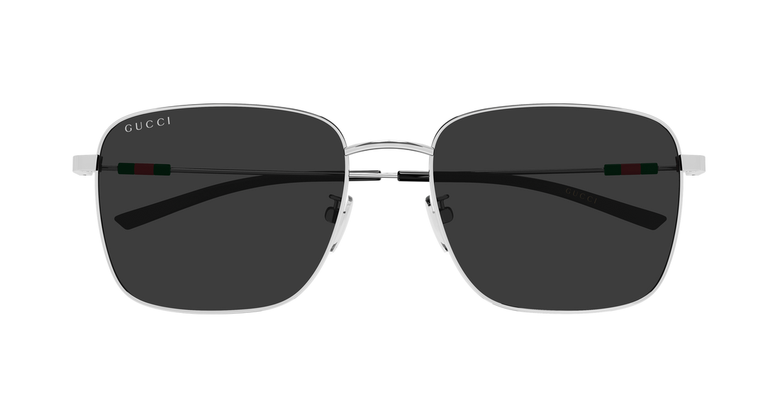 Okulary przeciwsłoneczne gucci gg2097sk 001 plateado rectangular / squared masculino rozmiar 58mm - Widok szczegółowy