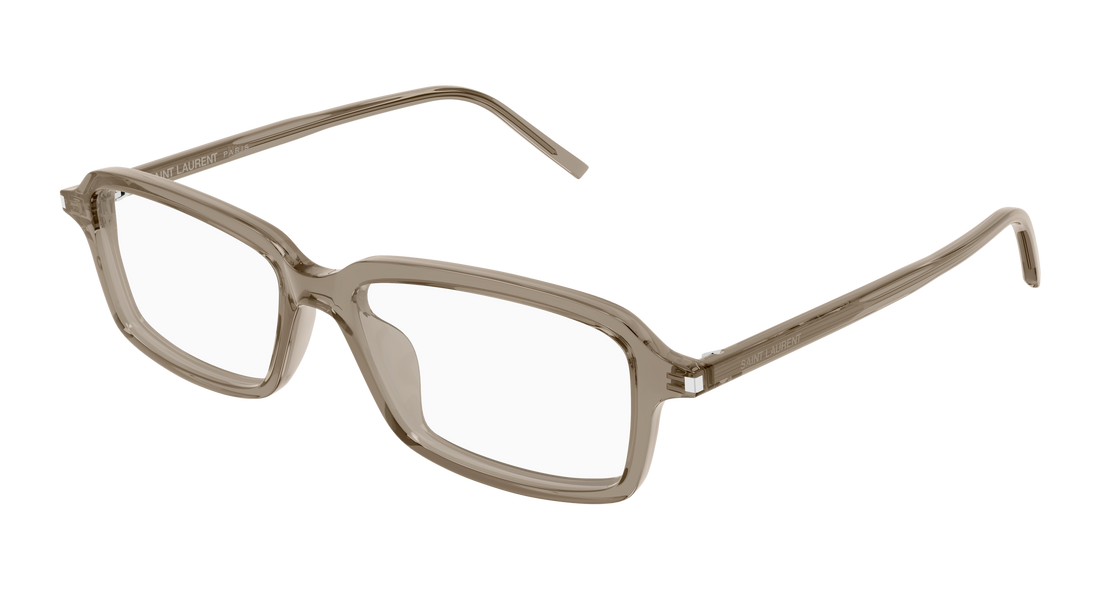 Occhiali da vista saint laurent sl 938 opt 009 marron rectangular / squared masculino taglia 55mm - Vista principale