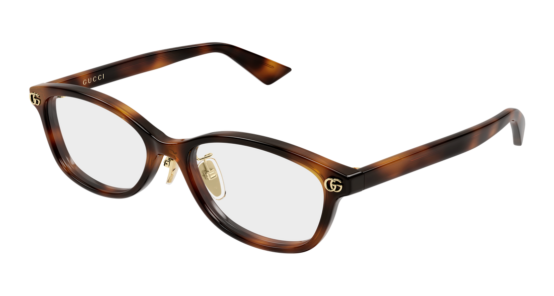 Brillen gucci gg2144oj 002 havana rectangular / squared femenino größe 52mm - Hauptansicht