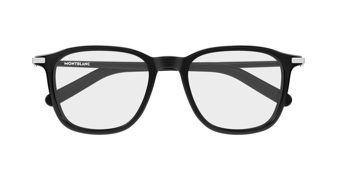 Occhiali da vista montblanc mb0499o 001 negro rectangular / squared masculino taglia 52mm - Vista dettagliata