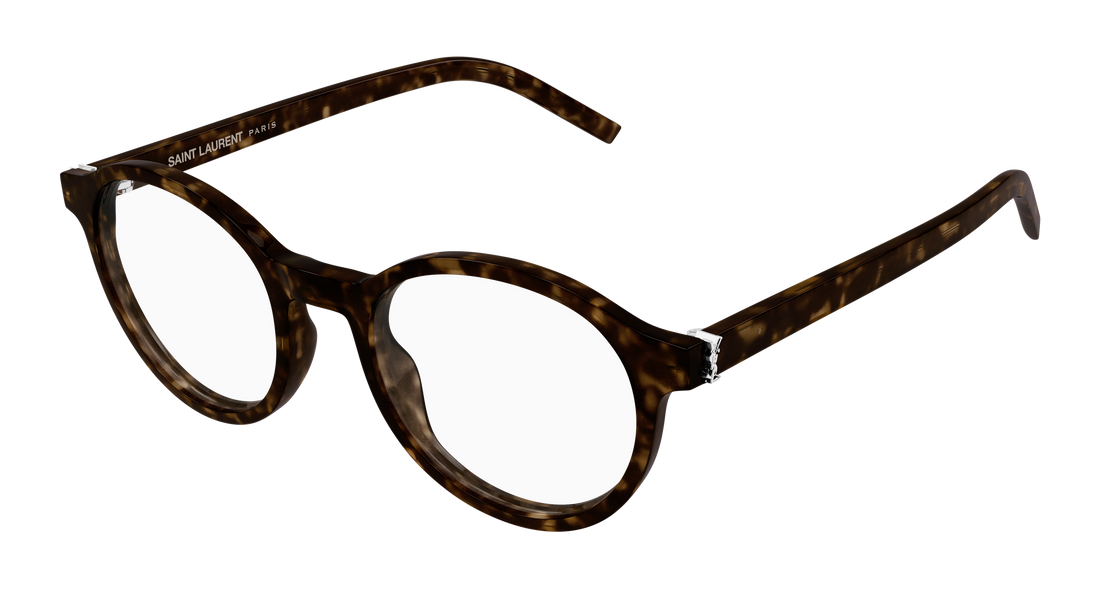 Briller saint laurent sl m163 002 havana round/oval/panthos unisex størrelse 50mm - Hovedvisning