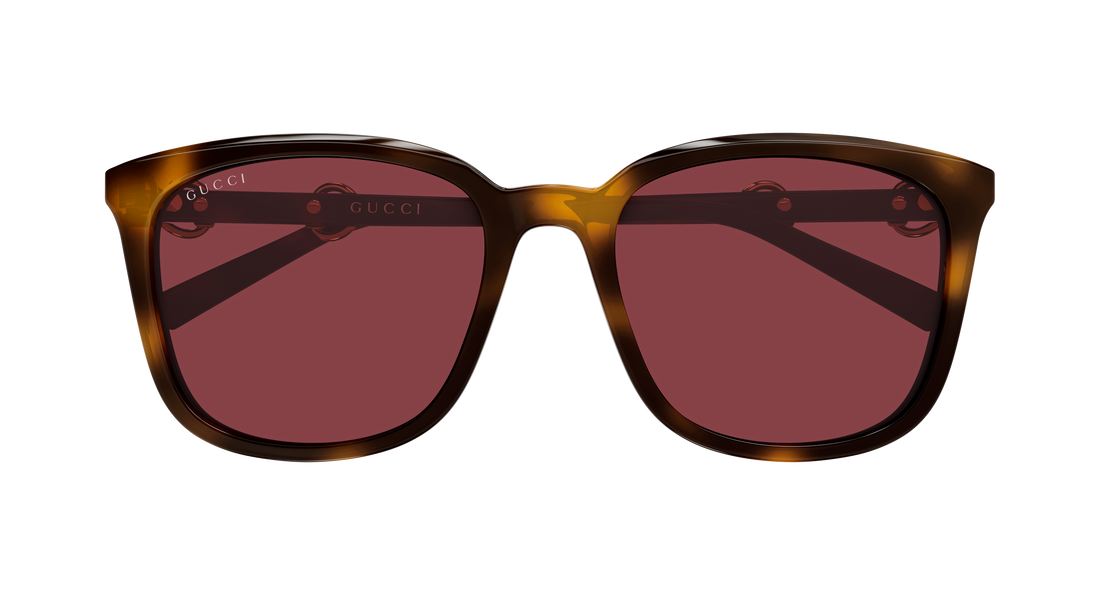 Sunglasses gucci gg2057sk 003 havana rectangular / squared femenino size 56mm - Detailed view