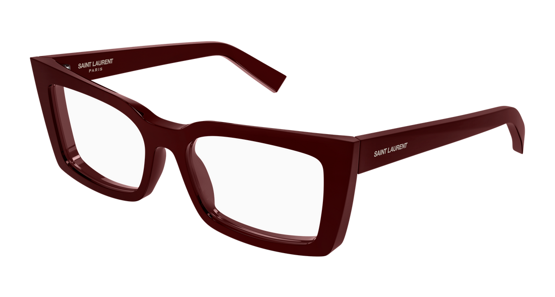 Óculos graduados saint laurent sl 554 005 burdeos cat eye femenino tamanho 54mm - Vista principal
