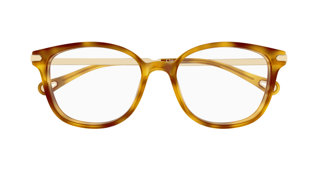 Brillen chloé ch0359o 002 havana rectangular / squared femenino größe 53mm - Detailansicht