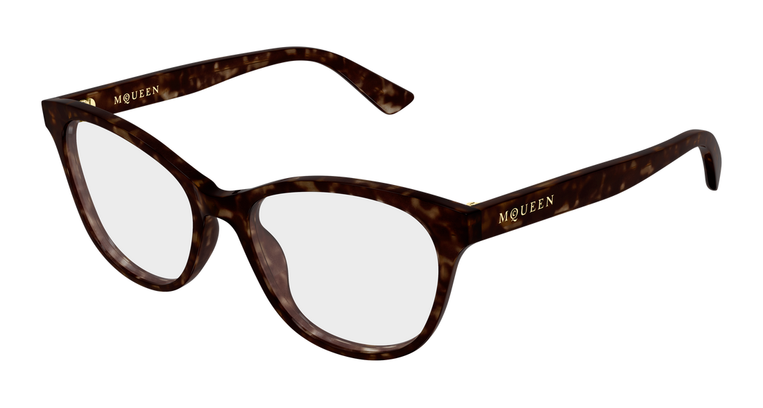 Gafas graduadas alexander mcqueen am0576o 008 havana cat eye femenino talla 54mm - Vista principal