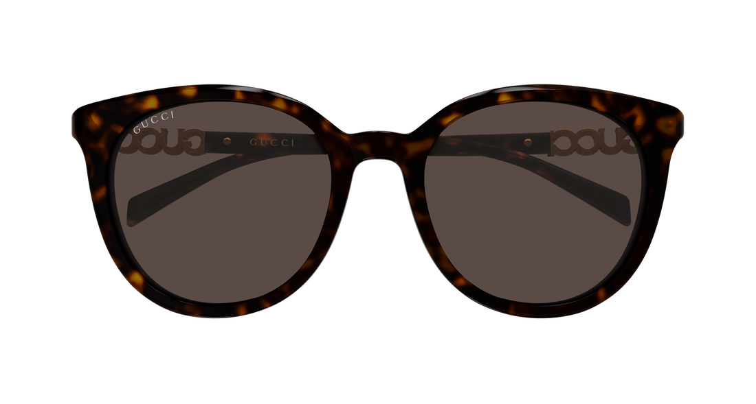 Solbriller gucci gg2209sk 002 havana round/oval/panthos femenino størrelse 55mm - Detaljeret visning