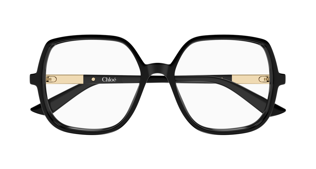 Lunettes de vue chloé ch0368o 001 negro geometrical/directional femenino taille 54mm - Vue détaillée