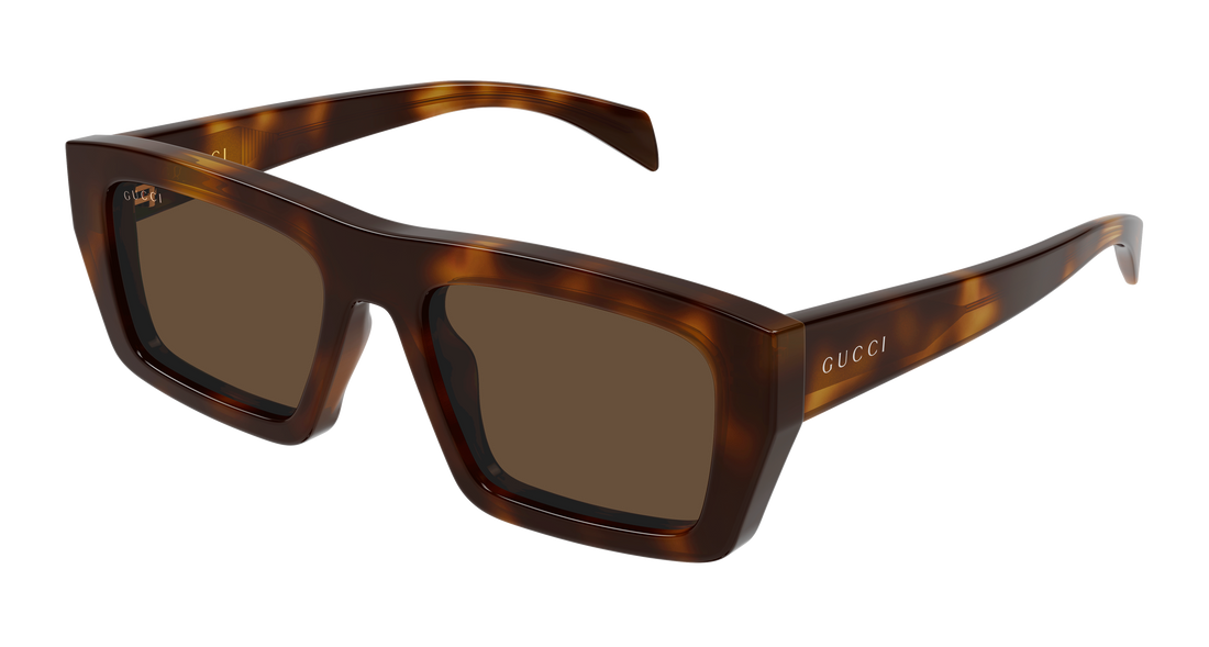 Lunettes de soleil gucci gg2020s 002 havana rectangular / squared masculino taille 54mm - Vue principale