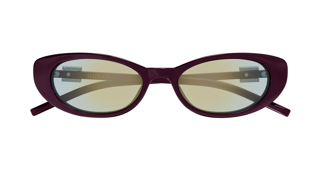 Lunettes de soleil gucci gg1680s 008 morado cat eye femenino taille 52mm - Vue détaillée