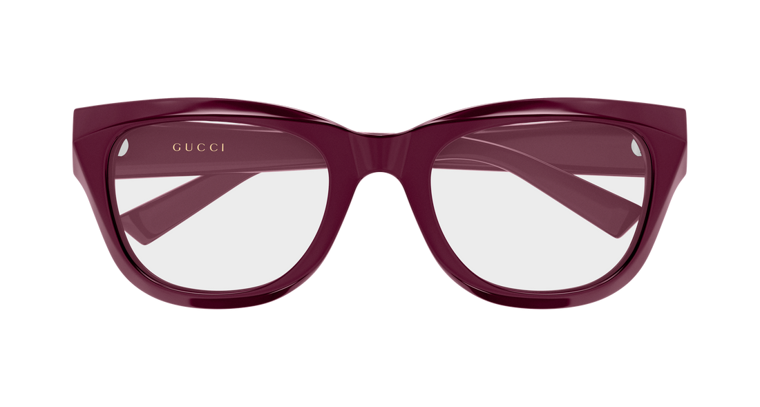 Lunettes de vue gucci gg2202o 008 rojo geometrical/directional femenino taille 53mm - Vue détaillée
