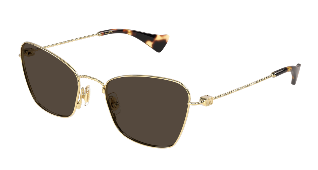 Óculos de sol valentino vg0063s 002 dorado cat eye femenino tamanho 52mm - Vista principal