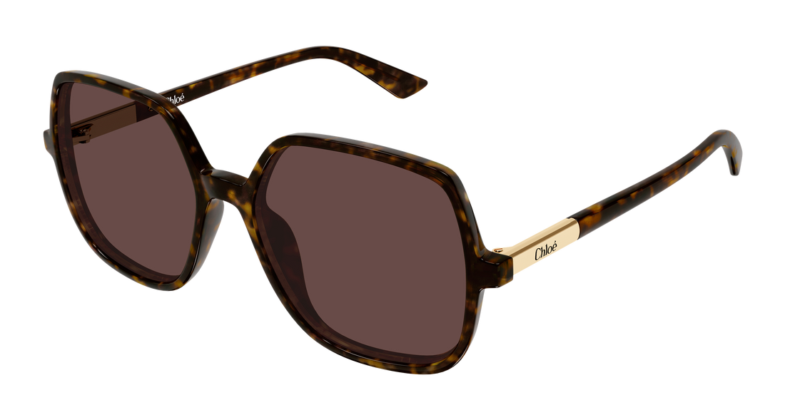 Occhiali da sole chloé ch0362s 002 havana geometrical/directional femenino taglia 55mm - Vista principale
