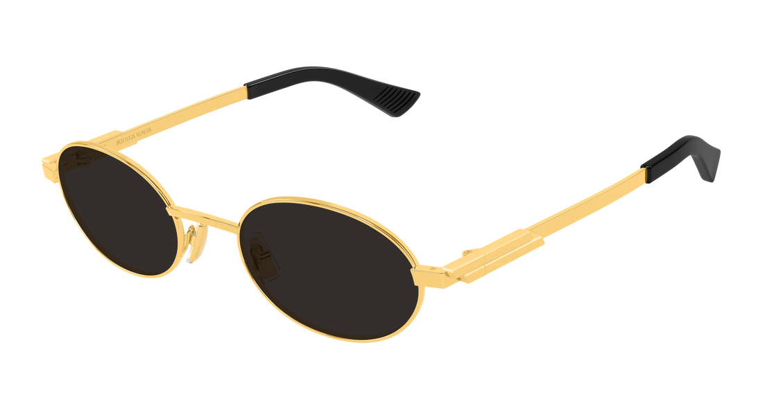 Lunettes de soleil bottega veneta bv1470s 001 dorado round/oval/panthos unisex taille 52mm - Vue principale