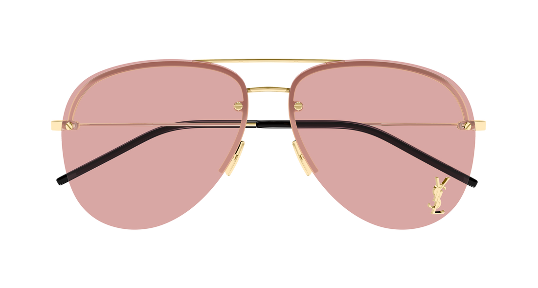 Solbriller saint laurent classic 11 m 009 dorado pilot/navigator femenino størrelse 59mm - Detaljeret visning