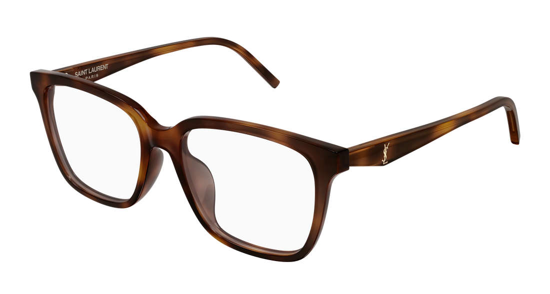 Prescription glasses saint laurent sl m191/f 003 havana cat eye femenino size 54mm - Main view