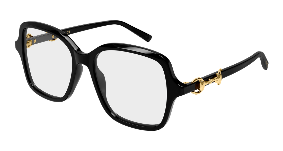 Óculos graduados gucci gg2217o 001 negro butterfly femenino tamanho 53mm - Vista principal