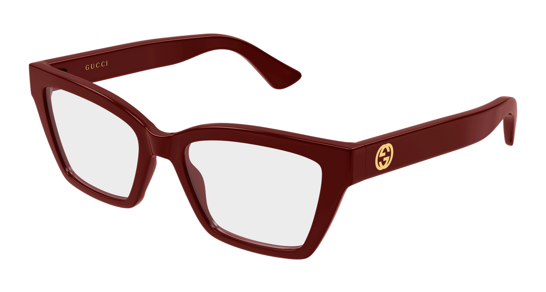 Occhiali da vista gucci gg1715o 016 burdeos cat eye femenino taglia 55mm - Vista principale