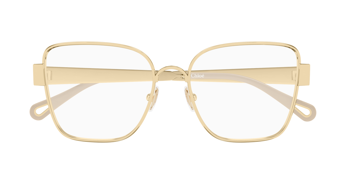 Briller chloé ch0356o 003 dorado butterfly femenino størrelse 56mm - Detaljeret visning
