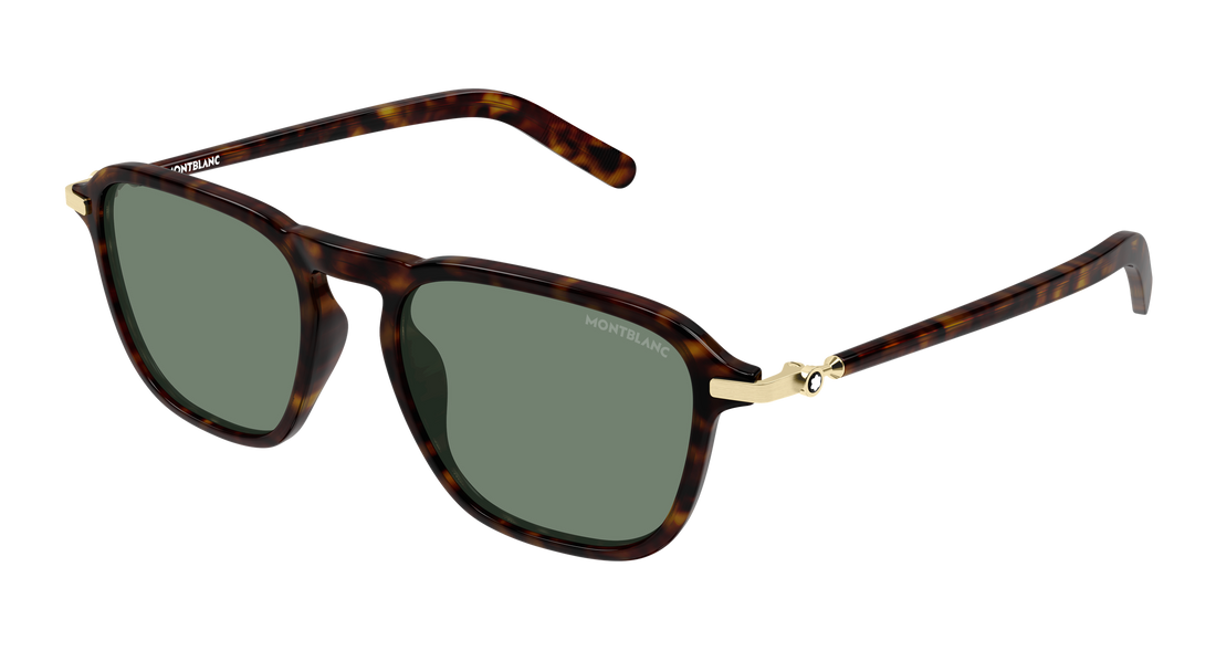 Occhiali da sole montblanc mb0498s 003 havana pilot/navigator masculino taglia 52mm - Vista principale