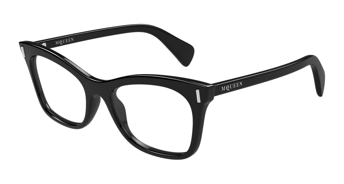 Brillen alexander mcqueen am0552o 001 negro cat eye femenino größe 53mm - Hauptansicht