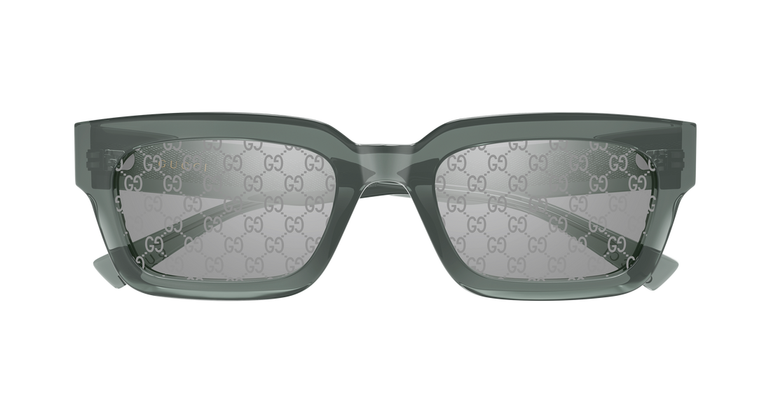 Lunettes de soleil gucci gg2069s 003 gris rectangular / squared masculino taille 53mm - Vue détaillée