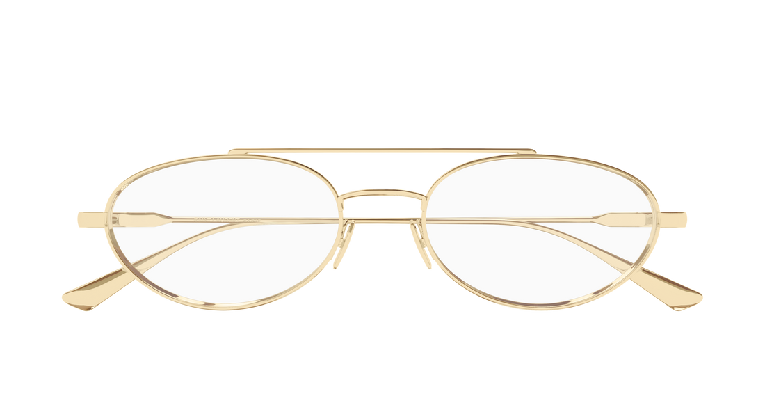 Prescription glasses saint laurent sl 951 opt 003 dorado pilot/navigator masculino size 53mm - Detailed view