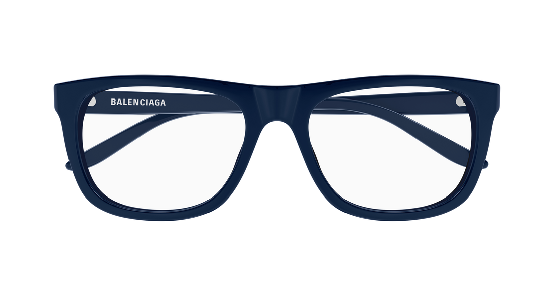 Occhiali da vista balenciaga bb0498o 006 azul rectangular / squared masculino taglia 56mm - Vista dettagliata