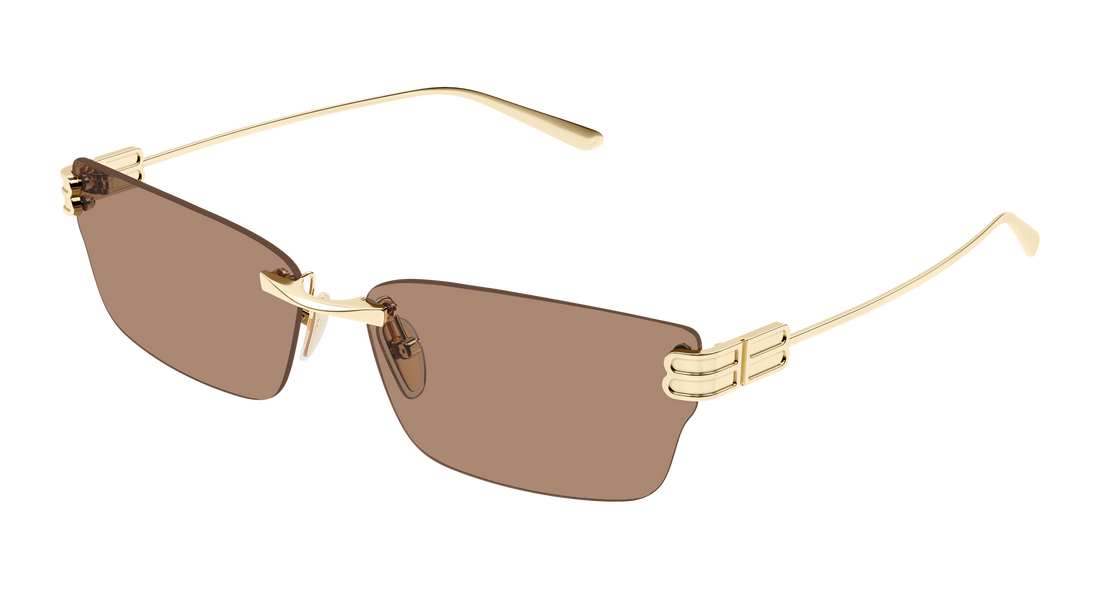 Sunglasses balenciaga bb0487s 004 dorado cat eye femenino size 63mm - Main view