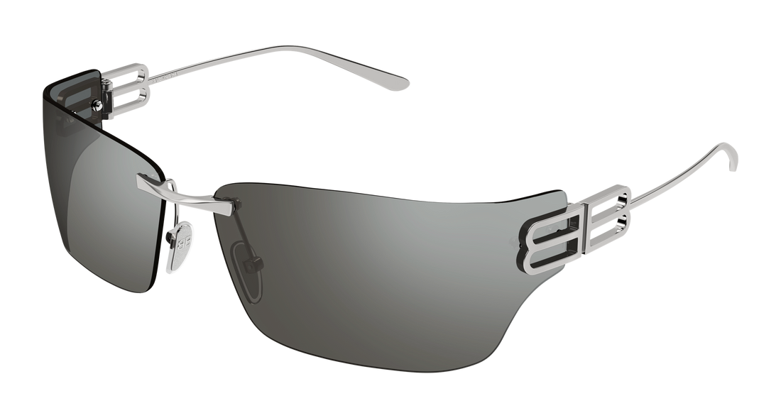 Sunglasses balenciaga bb0485sa 003 plateado rectangular / squared unisex size 76mm - Main view