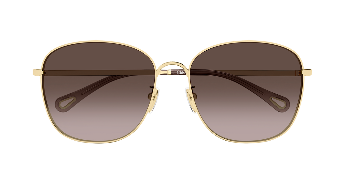 Solbriller chloé ch0407sk 002 dorado round/oval/panthos femenino størrelse 59mm - Detaljeret visning