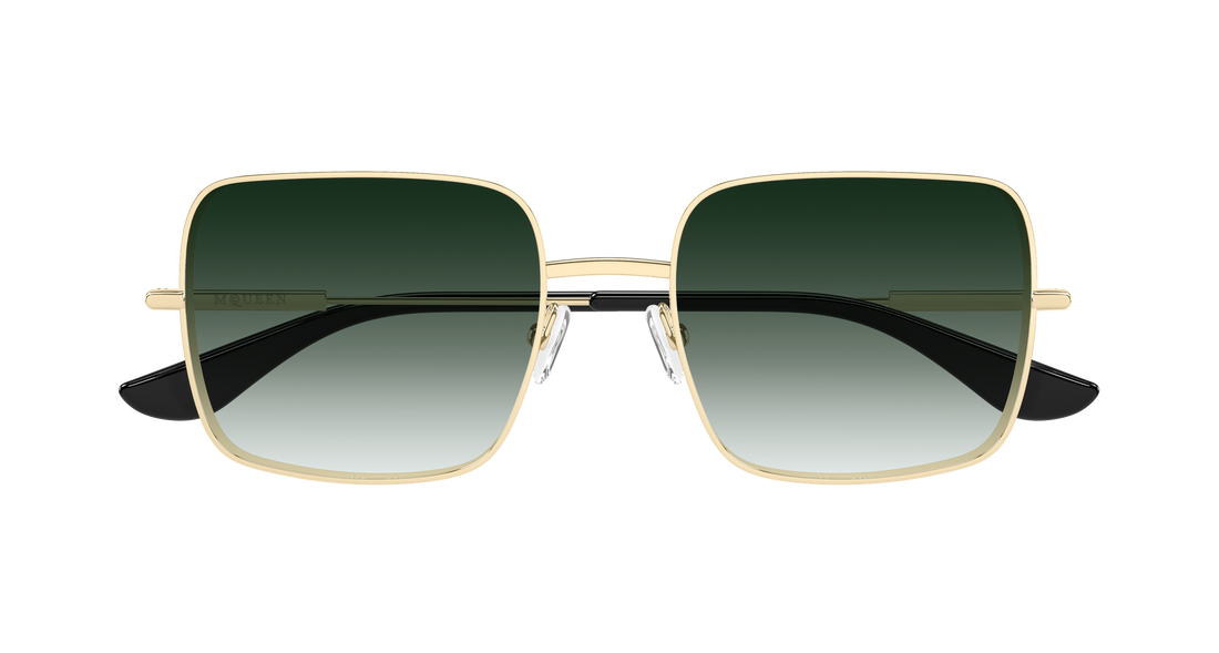 Sonnenbrillen alexander mcqueen am0564s 003 dorado rectangular / squared femenino größe 55mm - Detailansicht