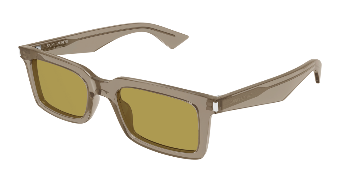 Sunglasses saint laurent sl 860 005 marron rectangular / squared masculino size 52mm - Main view