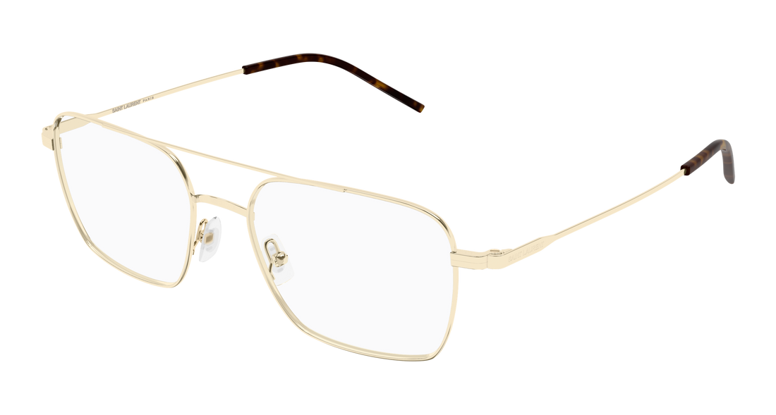 Prescription glasses saint laurent sl 888 003 dorado pilot/navigator unisex size 53mm - Main view