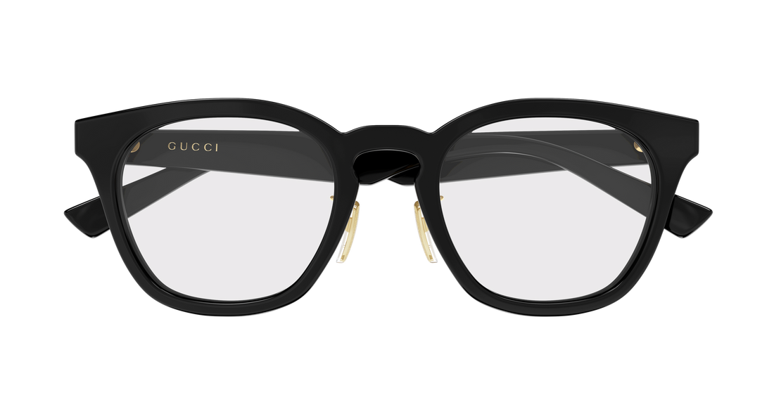 Occhiali da vista gucci gg2187oa 001 negro round/oval/panthos masculino taglia 50mm - Vista dettagliata